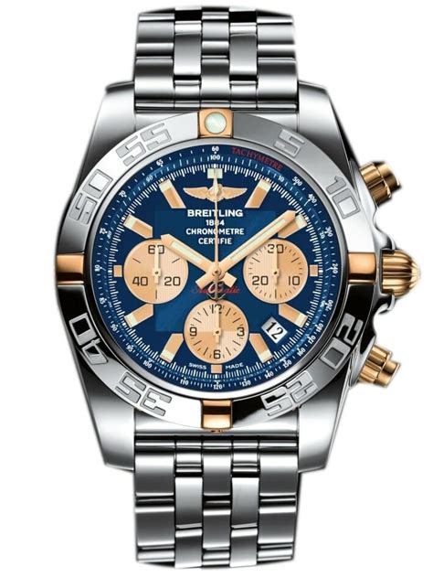 breitling men's watch blue face|breitling chronomat 44 blue face.